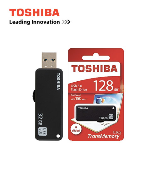 Toshiba U365 TransMemory Black Edition USB 3D Flash Drives ( 256GB / 128GB / 64GB / 32GB )